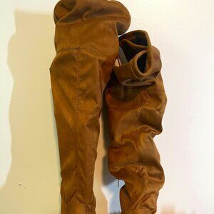Over the knee suede boots Wide Calf
